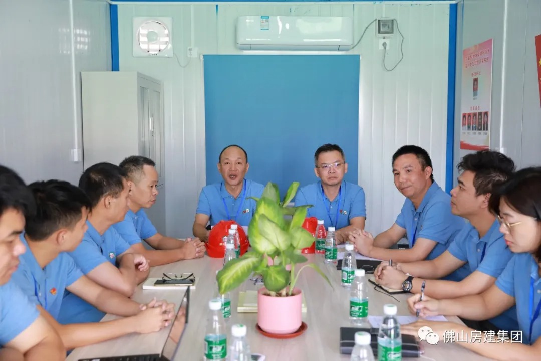 江海路e地块保障房工程项目临时党支部举行成立仪式